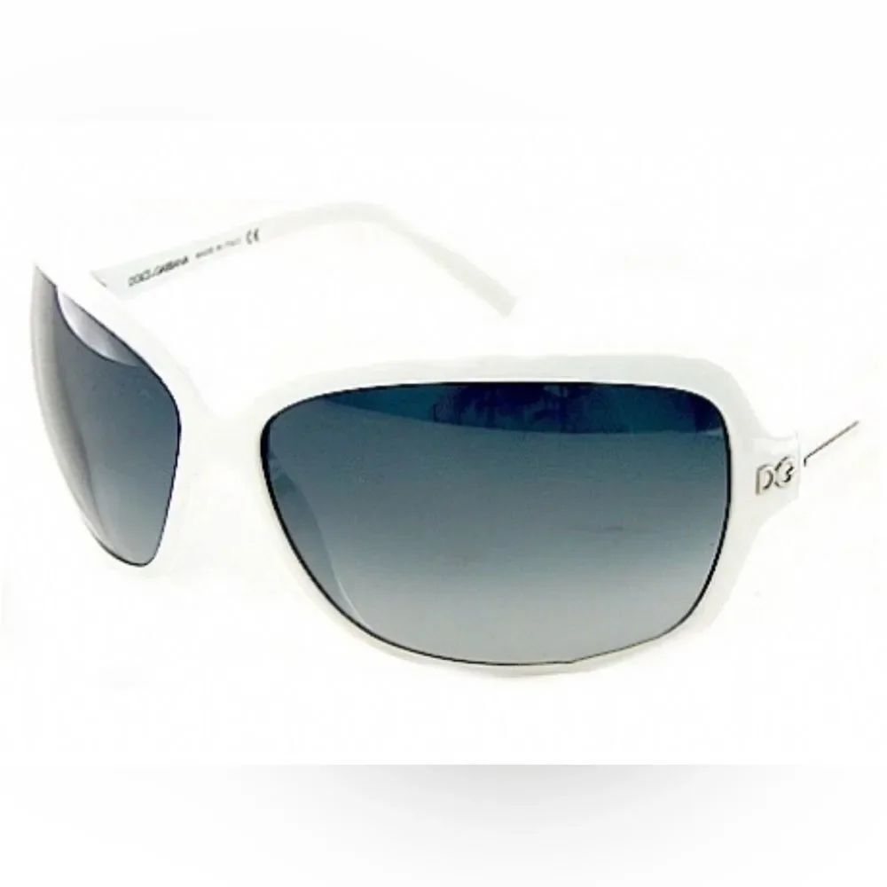 Dolce & Gabbana White Frame Sunglasses